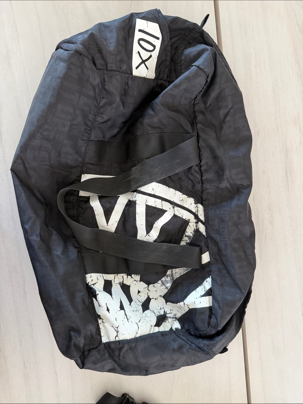 soulcycle Black and White Duffel Bag